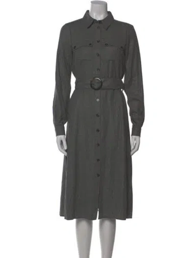 Pre-owned Sézane Midi Length Dress W/ Tags In Gray
