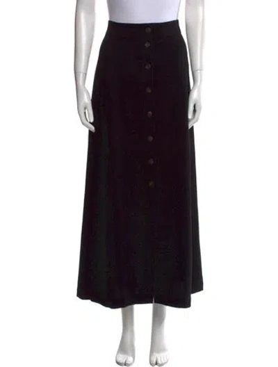 Pre-owned Sézane Midi Length Skirt In Black