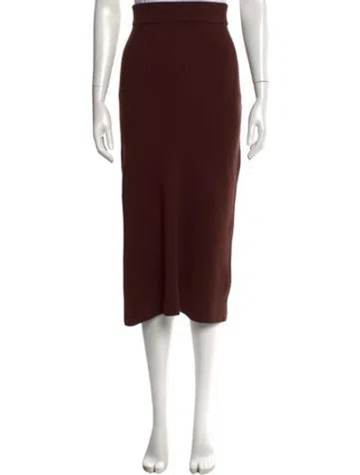 Pre-owned Sézane Midi Length Skirt In Brown