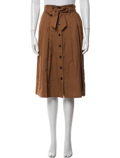 Pre-owned Sézane Midi Length Skirt In Brown