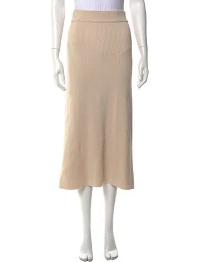 Pre-owned Sézane Midi Length Skirt In Brown/neutrals