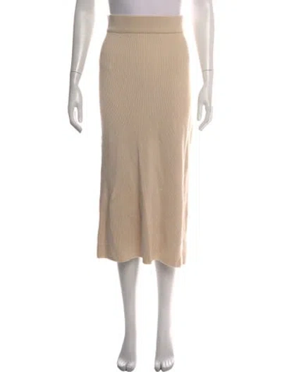 Pre-owned Sézane Midi Length Skirt In Brown/neutrals