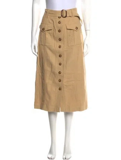 Pre-owned Sézane Midi Length Skirt In Neutrals