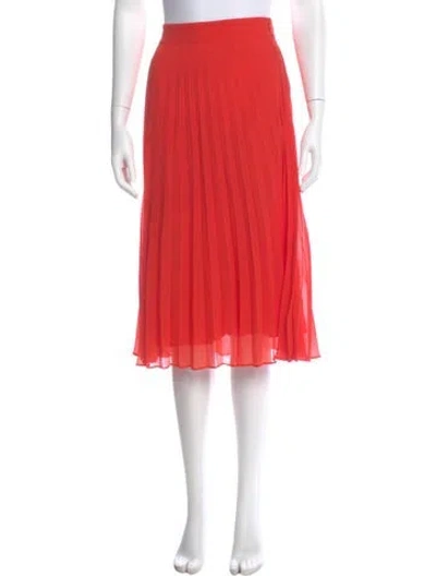 Pre-owned Sézane Midi Length Skirt In Orange