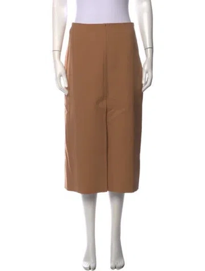 Pre-owned Sézane Midi Length Skirt W/ Tags In Brown