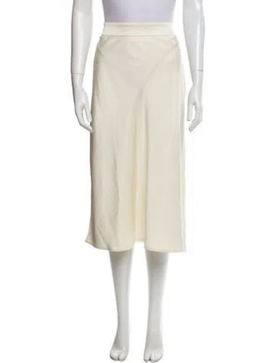 Pre-owned Sézane Midi Length Skirt W/ Tags In White