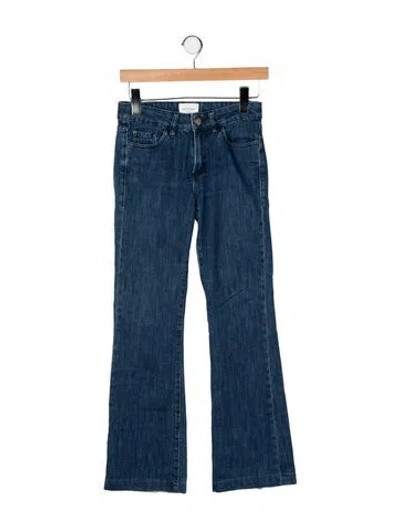 Pre-owned Sézane Mid-rise Flared Jeans In Blue
