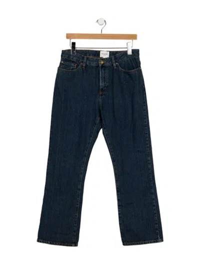 Pre-owned Sézane Mid-rise Flared Jeans In Blue