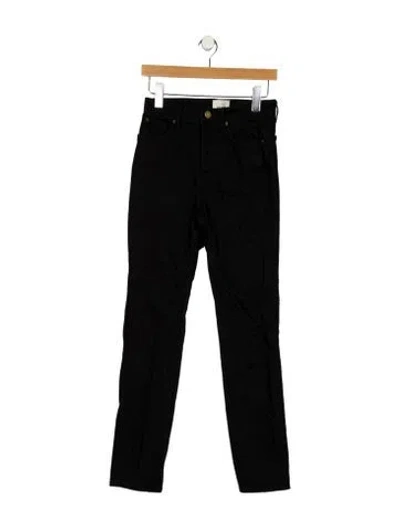 Pre-owned Sézane Mid-rise Skinny Leg Jeans In Black