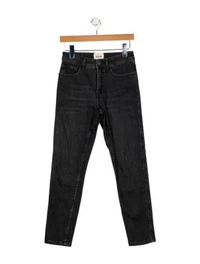 Pre-owned Sézane Mid-rise Skinny Leg Jeans In Black