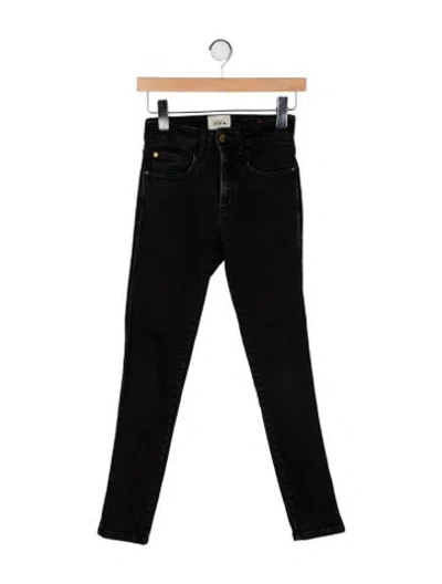 Pre-owned Sézane Mid-rise Skinny Leg Jeans In Black