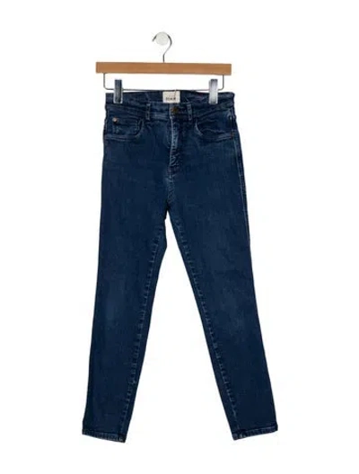 Pre-owned Sézane Mid-rise Skinny Leg Jeans In Blue