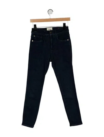 Pre-owned Sézane Mid-rise Skinny Leg Jeans In Blue