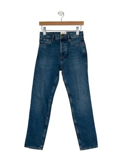 Pre-owned Sézane Mid-rise Skinny Leg Jeans In Blue