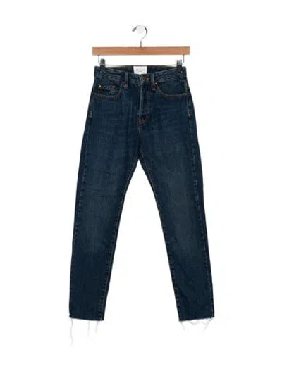 Pre-owned Sézane Mid-rise Skinny Leg Jeans In Blue