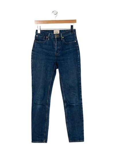 Pre-owned Sézane Mid-rise Skinny Leg Jeans In Blue