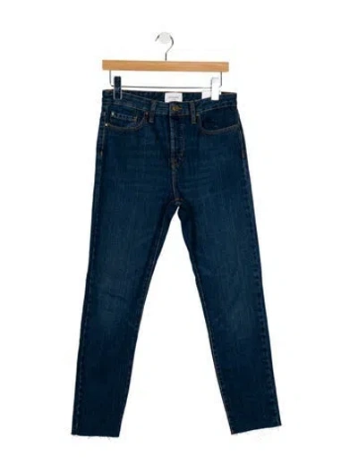 Pre-owned Sézane Mid-rise Skinny Leg Jeans In Blue