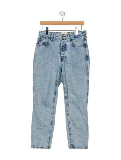 Pre-owned Sézane Mid-rise Skinny Leg Jeans In Blue