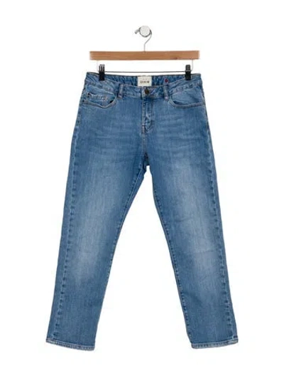 Pre-owned Sézane Mid-rise Skinny Leg Jeans In Blue