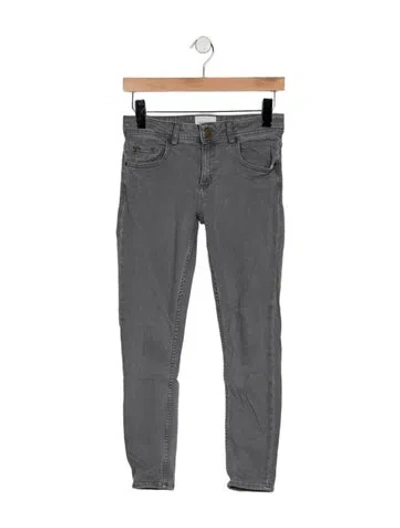 Pre-owned Sézane Mid-rise Skinny Leg Jeans In Blue