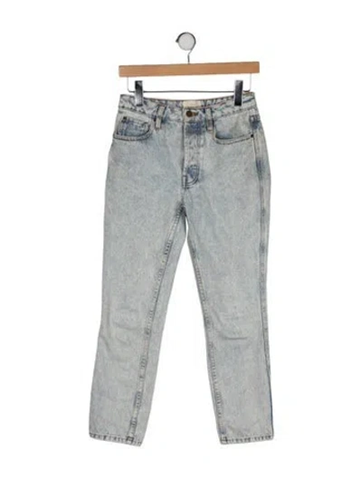 Pre-owned Sézane Mid-rise Skinny Leg Jeans In Green