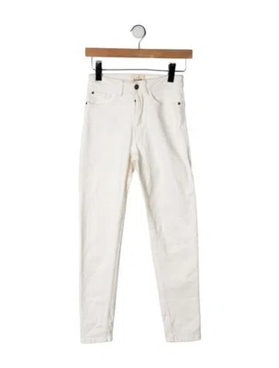 Pre-owned Sézane Mid-rise Skinny Leg Jeans In Neutrals