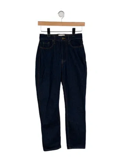 Pre-owned Sézane Mid-rise Straight Leg Jeans In Blue