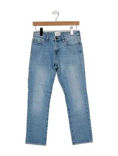 Pre-owned Sézane Mid-rise Straight Leg Jeans In Blue