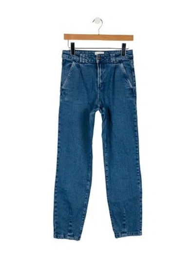 Pre-owned Sézane Mid-rise Straight Leg Jeans In Blue