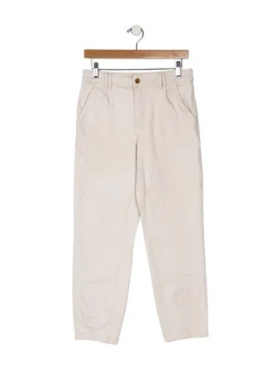 Pre-owned Sézane Mid-rise Straight Leg Jeans In Neutral
