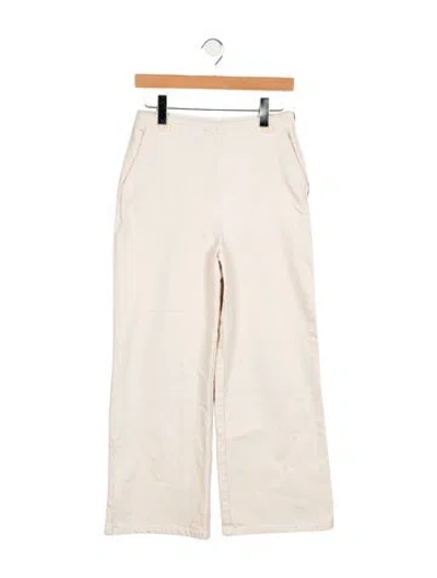 Pre-owned Sézane Mid-rise Wide Leg Jeans In Neutrals