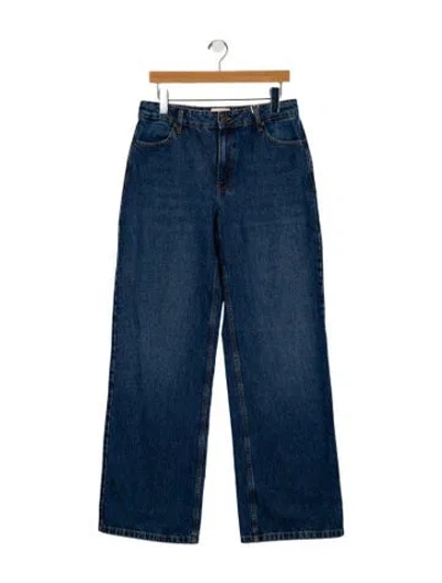 Pre-owned Sézane Mid-rise Wide Leg Jeans W/ Tags In Blue