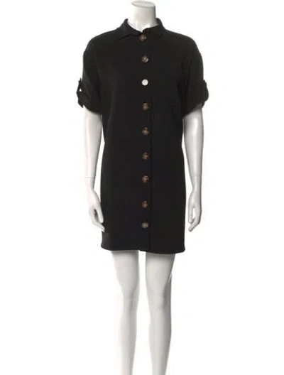 Pre-owned Sézane Mini Dress In Black