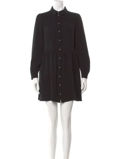 Pre-owned Sézane Mini Dress In Black