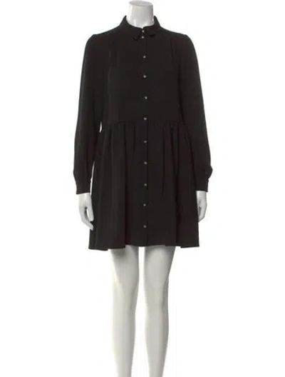 Pre-owned Sézane Mini Dress In Black