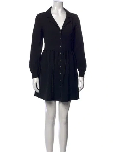 Pre-owned Sézane Mini Dress In Black
