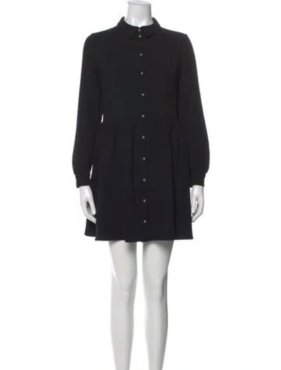 Pre-owned Sézane Mini Dress In Black