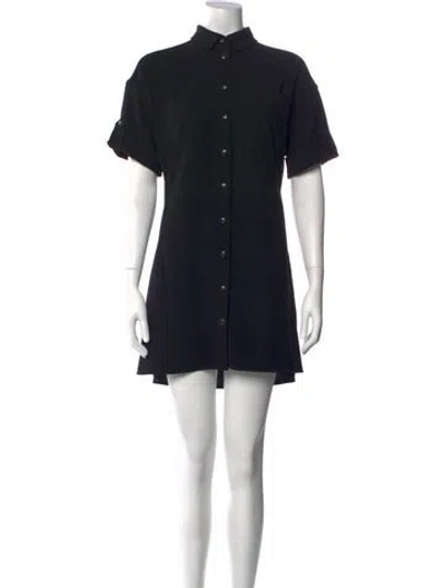 Pre-owned Sézane Mini Dress In Black