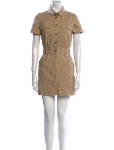 Pre-owned Sézane Mini Dress In Brown