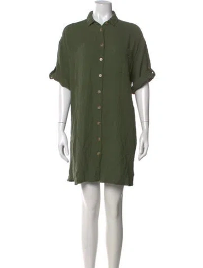 Pre-owned Sézane Mini Dress In Green