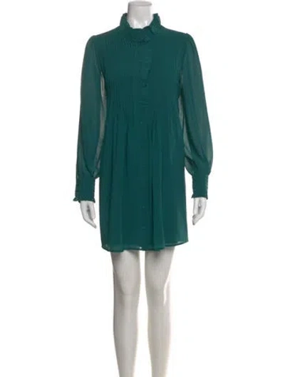 Pre-owned Sézane Mini Dress In Green