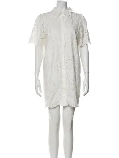 Pre-owned Sézane Mini Dress In Neutral