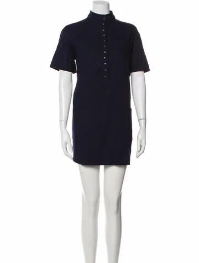 Pre-owned Sézane Mini Dress W/ Tags In Blue