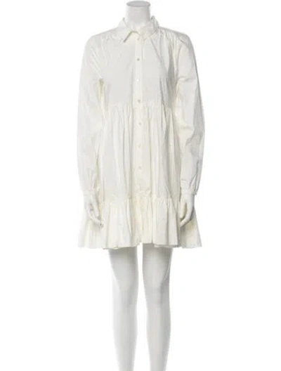 Pre-owned Sézane Mini Dress In White