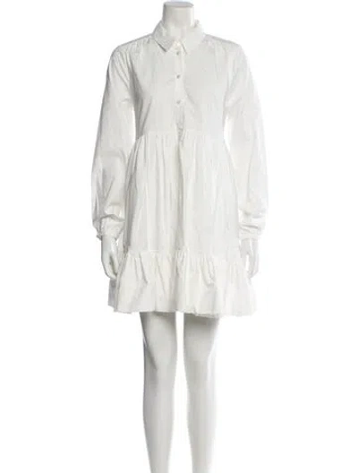 Pre-owned Sézane Mini Dress In White
