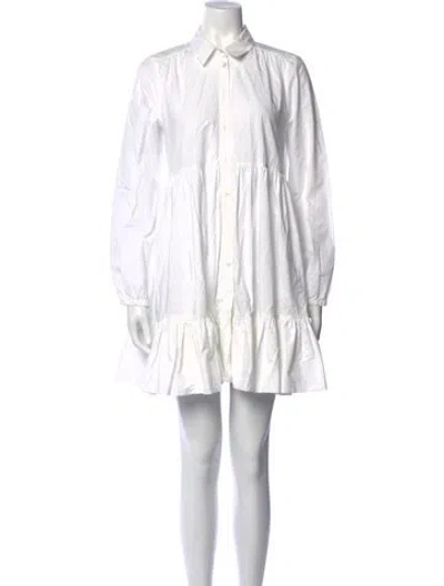 Pre-owned Sézane Mini Dress In White