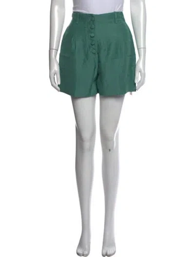 Pre-owned Sézane Mini Shorts In Green