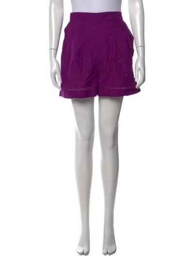 Pre-owned Sézane Mini Shorts In Purple