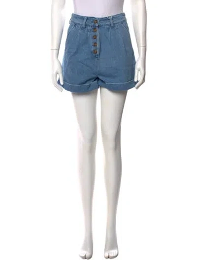 Pre-owned Sézane Mini Shorts W/ Tags In Blue