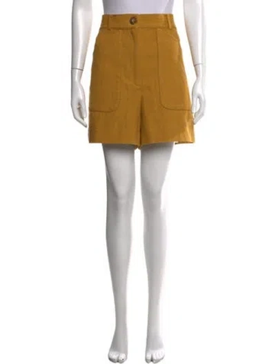 Pre-owned Sézane Mini Shorts W/ Tags In Yellow